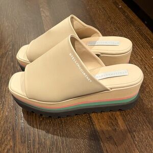 Stella McCartney Sneak-Elyse Vegan Leather platform slip ons
